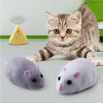Tipmant Mini Sized RC Mice IR Remote Control Rat Mouse Animal Prank Joke Scary Trick Toys for Cat Dog Kids Christmas Birthday Gifts (Grey)