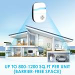 [2026 Upgraded] Ultrasonic Rodent & Pest Indoor Repeller - Electronic Plug-in Control Repellent for Mouse, Mice, Rats, Roaches, Ants, Spider, Silent Home Use (6 Pack)