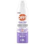OFF! Clean Feel Insect Repellent Aerosol with 20% Picaridin - Long-Lasting DEET-Free Protection from Mosquitoes, Fragrance-Free Pest Control For Ticks & Flies, Camping, Bug Spray - 5 oz
