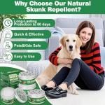 4 Pack Peppermint Oil to Repel Raccoons and Skunks, Skunk Repellent for Yard, Skunk Repellent Keeping Raccoons Out of House Garages, Human Pet Dog Plant Safe