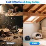 Ultrasonic Pest Repellent Plug Indoor Pest Rodent Control for Mouse Mice Rat Squirrel Bat Roach Spider Ant Bug, Electronic Repelling Device Mouse Traps