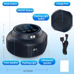 Ultrasonic Pest Repellent Plug Indoor Pest Rodent Control for Mouse Mice Rat Squirrel Bat Roach Spider Ant Bug, Electronic Repelling Device Mouse Traps