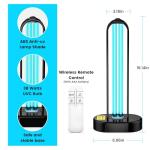 ZETAWALE 2 Pack UV Light Sanitizer, Ultraviolet Lamp with Remote Control for Bed Bugs and Dust Mites, Home Disinfection Device UV Lamp for Home, Room & Kitchen, Ultraviolet Light with 3 Speed Timings