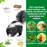 36 Pack Skunk Repellent - Raccoon Repellent Outdoor for Indoor Outdoor, Natural Peppermint Oil Skunk Rodent Safe for Pets & Kids Repels Skunk Raccoon Mouse