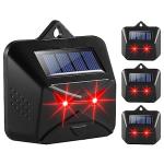 4 Pack Solar Animal Repellent with Predator Lights