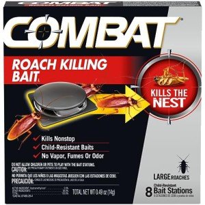 Combat Roach Bait Stations for Large Roaches, 8 Count