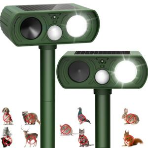 Solar Ultrasonic Animal Repellent - 2 Pack
