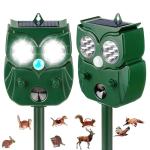 Ultrasonic Solar Animal Repellent Devices - 2 Pack
