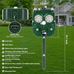 Ultrasonic Solar Animal Repellent Devices - 2 Pack