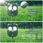 Ultrasonic Solar Animal Repellent Devices - 2 Pack