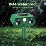 Solar Ultrasonic Animal Repeller - 4 Pack