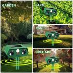 Solar Ultrasonic Animal Repeller - 4 Pack