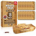 Indoor Sticky Roach Traps (18 Pack) - Non-Toxic