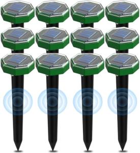 Solar-Powered Mole Repellent 12 Pack for Lawns