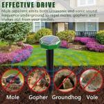Solar-Powered Mole Repellent 12 Pack for Lawns
