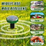 Solar-Powered Mole Repellent 12 Pack for Lawns