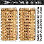 Indoor Sticky Roach Traps (18 Pack) - Non-Toxic