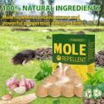 10-Pack Peppermint Oil Mole Repellent for Outdoors