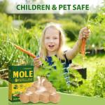 10-Pack Peppermint Oil Mole Repellent for Outdoors