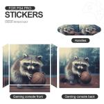 Funny Raccoon Basketball Skin Wrap for PS4