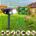 Solar Ultrasonic Animal Repellent - 2 Pack