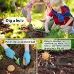 10-Pack Peppermint Oil Mole Repellent for Outdoors