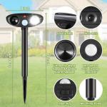 Solar Ultrasonic Animal Repellent - 2 Pack