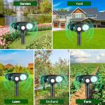 Solar Ultrasonic Animal Repellent - 2 Pack