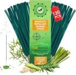 120 Pcs Natural Mosquito Repellent Outdoor Patio, Citronella Oil Mosquito Incense Sticks Plant-Based Bug Repellent for Patio Camping Fishing Backyard Travel Mosquito Control