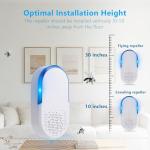 6 Pack 2026 Ultrasonic Repellent Indoor, Mouse Traps Insert Plug in, Pest Control Repellent Ant, Roach,Rodent, Mouse, Bugs, Mosquito, Spider, for Home, Office, Kitchen