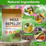 Mole Repellent Outdoor,Vole Repellent,Groundhog Repellent Outdoor,Mole Control,Mole Deterrent for Yard,Safe for Family, Pets & Plants,Lasts up to 60 Days - 8P