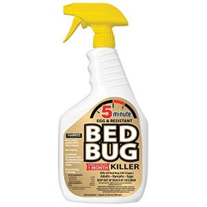Harris 5 Minute Kill Time Bed Bug Killer Spray, Odorless and Non Staining Formula with Residual Protection (32oz)