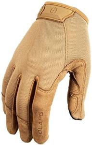 LA Police Gear LAPG Men's Core Patrol Glove, Durable and Lightweight Tactical Work Gloves for Men, Touchscreen Compatible Shooting Gloves, Enhanced Grip for Better Control, Coyote, Medium