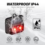 Solar Powered Coyote Deterrent Devices, 4 Pack Waterproof Racoon Repellent Predator Control Lights Used to Deterrent Raccon Coyote Fox Deer Protect Your Property Chicken Coop with Humane Deterrence