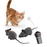 Vicketoy Remote Control Rat Toy, Fake RC Rat Toy Giant Realistic Rat Model Wireless Remote Control Mouse Toy Prank Prank Joke Tricky Toy for Halloween Christmas Birthday Gift Cat Dog Toy (Grey)