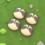 Raccoon Thumbstick Caps for Nintendo Switch Controllers