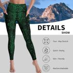 Cerburny High Waisted Snakeskin Yoga Pants, XXL