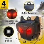 Solar Animal Repeller 4 Pack - Coyote & Deer Deterrent