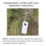 PredatorPee Original Wolf Urine 16oz Spray Bottle Combo with ScentTags