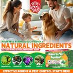 Rodent Mole Repellent for Indoor Outdoor - Peppermint Essential Oil Extra Strength for Mice Rat Mouse Bug Spider Roach Repellent Pouches, Moth Balls Pest Control Natural Home Safe 32 Packs