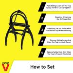 Victor Out O'Sight Mole Trap - Mole Control Device for Lawns, Gardens, and Yards - 0631A - Durable Steel Trap for Outdoor Pest Removal