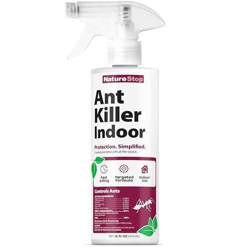 NatureStop Ant Killer Spray for Indoor Use, Fast-Acting Ant Control, 16 oz (475mL)