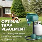 Mosquito Magnet MM4200B Patriot Plus Mosquito and Flying Insect Trap and Killer - Outdoor Fly Trap Protects Up to 1 Acre, Green