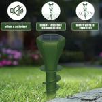 Phosooy 6 Packs Solar Mole Repellers, Gopher Deterrent Device with Vibrating Motor & Spiral Drill Ground Stake, IP65 Waterproof Lawn Garden Yard Pest Repellents Driving Away Vole Groundhog Snakes