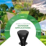 Solar Powered Mole Repellent for Lawns, 8 Packs Ultrasonic Vole Repeller Outdoor, IP 65 Waterproof Outdoor Ultrasonic Mole Deterrent Get Rid of Gopher Vole Skunk Groundhog Snake in Garden Yard Lawn