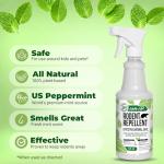 Mighty Mint Peppermint Oil Rodent Repellent Spray – Natural Indoor & Outdoor Control for Mice and Rats – Plant-Based, Extra-Strong Formula - 16 oz (Pack of 2)