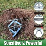 2 Pack Mole Traps That Kill Best, Vole Traps Outdoor Use Scissor for Lawns, Mole Trap Easy to Set Galvanized Steel Reusable Quick Capture Gopher