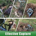 2 Pack Mole Traps That Kill Best, Vole Traps Outdoor Use Scissor for Lawns, Mole Trap Easy to Set Galvanized Steel Reusable Quick Capture Gopher