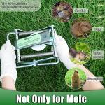 2 Pack Mole Traps That Kill Best, Vole Traps Outdoor Use Scissor for Lawns, Mole Trap Easy to Set Galvanized Steel Reusable Quick Capture Gopher