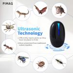 2026 Upgraded Ultrasonic Repeller Pest Indoor, Mouse Traps Repellent Insect Plug in, Pest Control Ant,Roach,Rodent, Mouse, Bugs, Mosquito, Spider, for Home, Office, Warehouse 6 Packs, Black